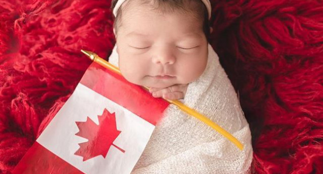 اقامت کانادا با تولد فرزند